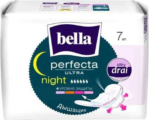 BELLA PERFECTA прокладки classic ультратонкие ночные 7шт